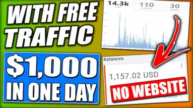 Turn FREE Traffic Into $1,000/Day Easiest WORLDWIDE Affiliate Marketing STRATEGY! Make Money Online