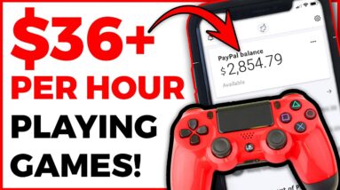 Earn $36 Per Hour Playing VIDEO GAMES! Available Worldwide (Make Money Online)