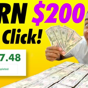 Earn $200+ Per Click FAST! *No Limit* (Make Money Online 2021)