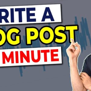 How to Write Blog Content QUICKLY in 2021 (Full Tutorial)