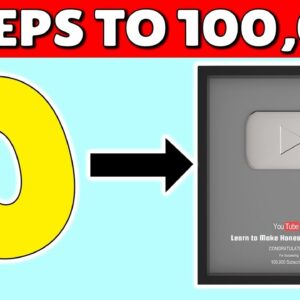 How To Get 100,000 Subscribers on YouTube (3 SECRETS!)