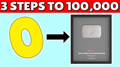 How To Get 100,000 Subscribers on YouTube (3 SECRETS!)