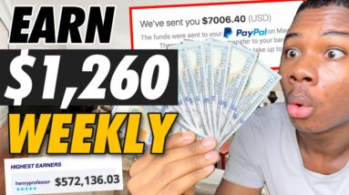 Earn $1,260 Weekly To Paypal For FREE! ($572,136.03 Paid) | Make Money Online