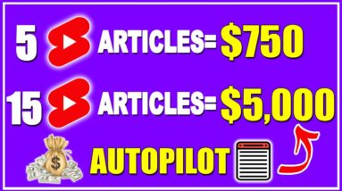 How To Make Money With YouTube Shorts By Turning ARTICLES Into YOUTUBE SHORT Videos!