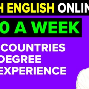 Online English Teaching Jobs: Teach English Online & Make $500/Day