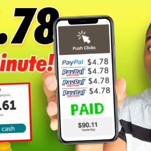 Earn $4.78 Per 5 Mins Clicking FREE Links! *No Limit* (Make Money Online)