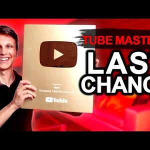 Last Chance to Join Tube Mastery and Monetization 3.0 and Tube Coaching