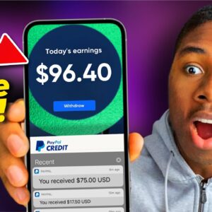 Get Paid $96.40 FAST If You're BROKE! *Free Money App* (Make Money Online 2024)