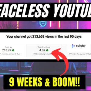 I Started a Faceless YouTube Channel [9 Week Results]