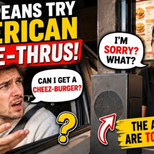 Europeans Have to Fake American Accents Just to Order Food Reacting to American  Drive Thru Culture!