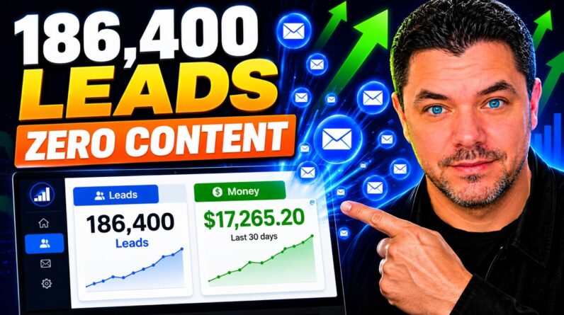How I Got 186,400 Affiliate Marketing Leads Without Creating Content