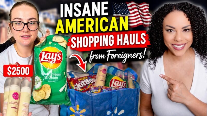 Brits And Aussies Insane American Shopping Hauls American Products They Can't Live Without!